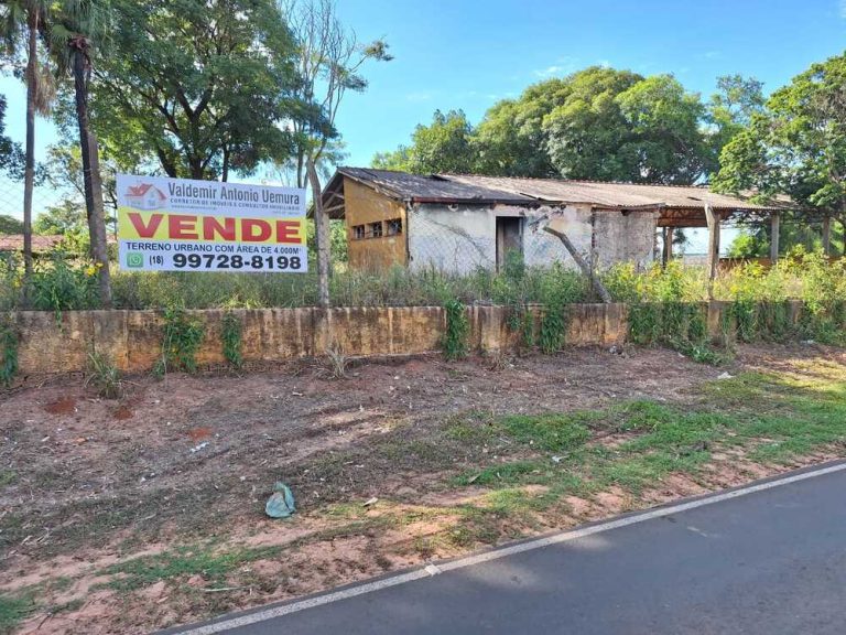 Vende-se terreno urbano no Bairro União em Lucélia-SP